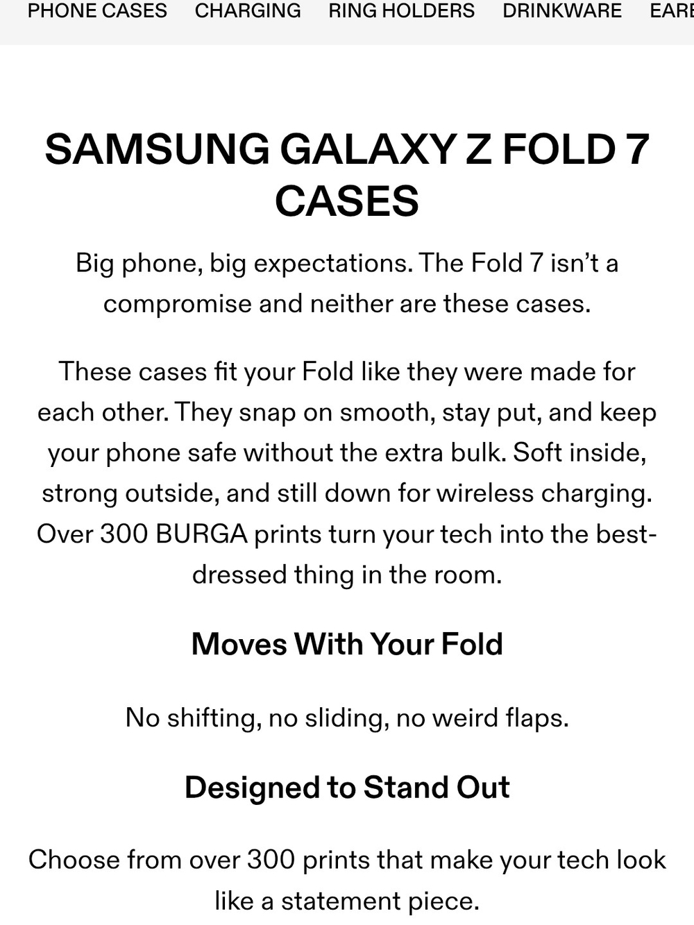 Samsung Galaxy Z Fold 7 Case - White